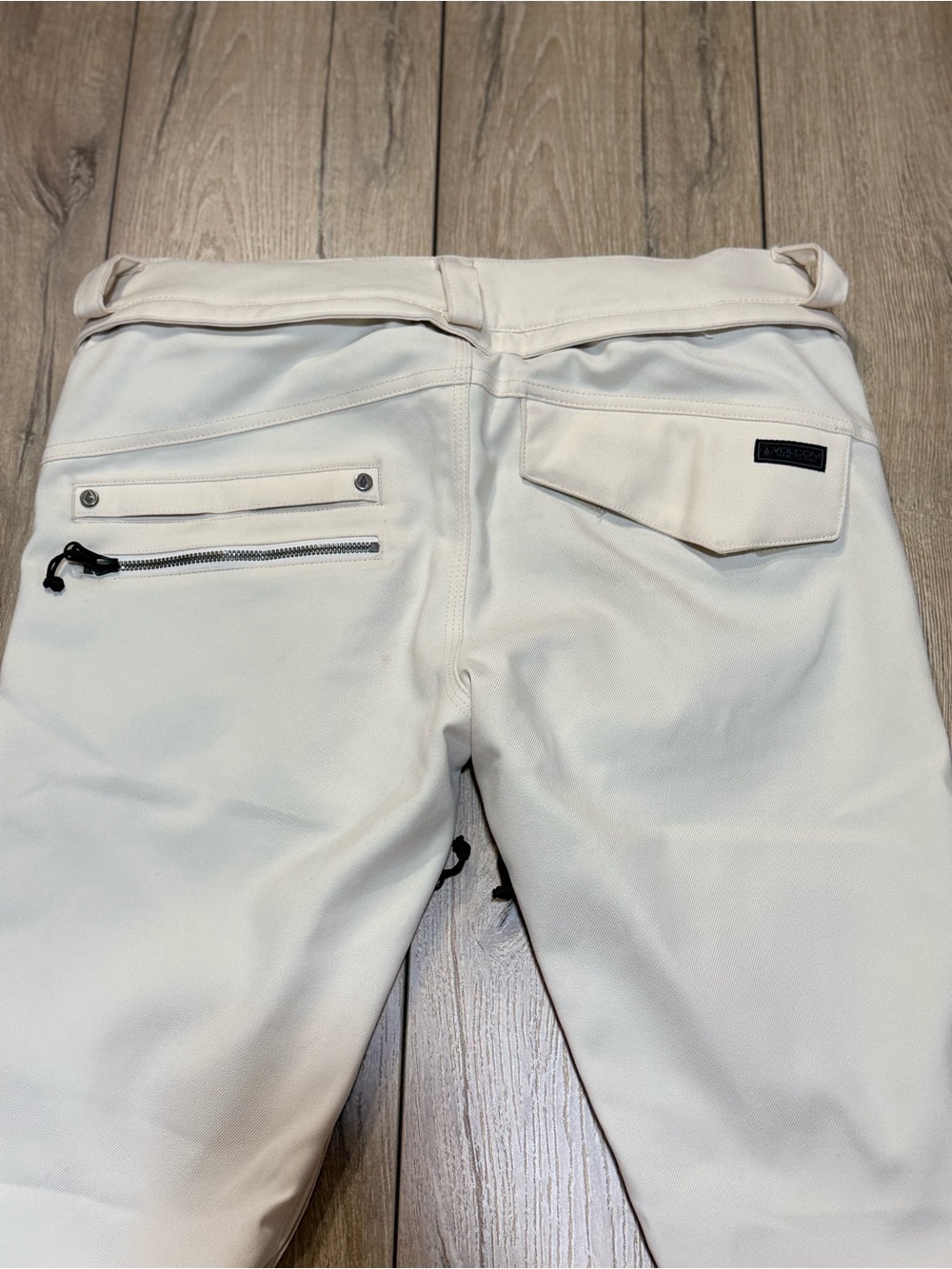Volcom Cream Snowboard Ski Pants Waterproof Stretch Ivory Medium - Picture 6 of 16